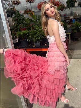 LoveShackFancy Blush Pink Ruffled Dress